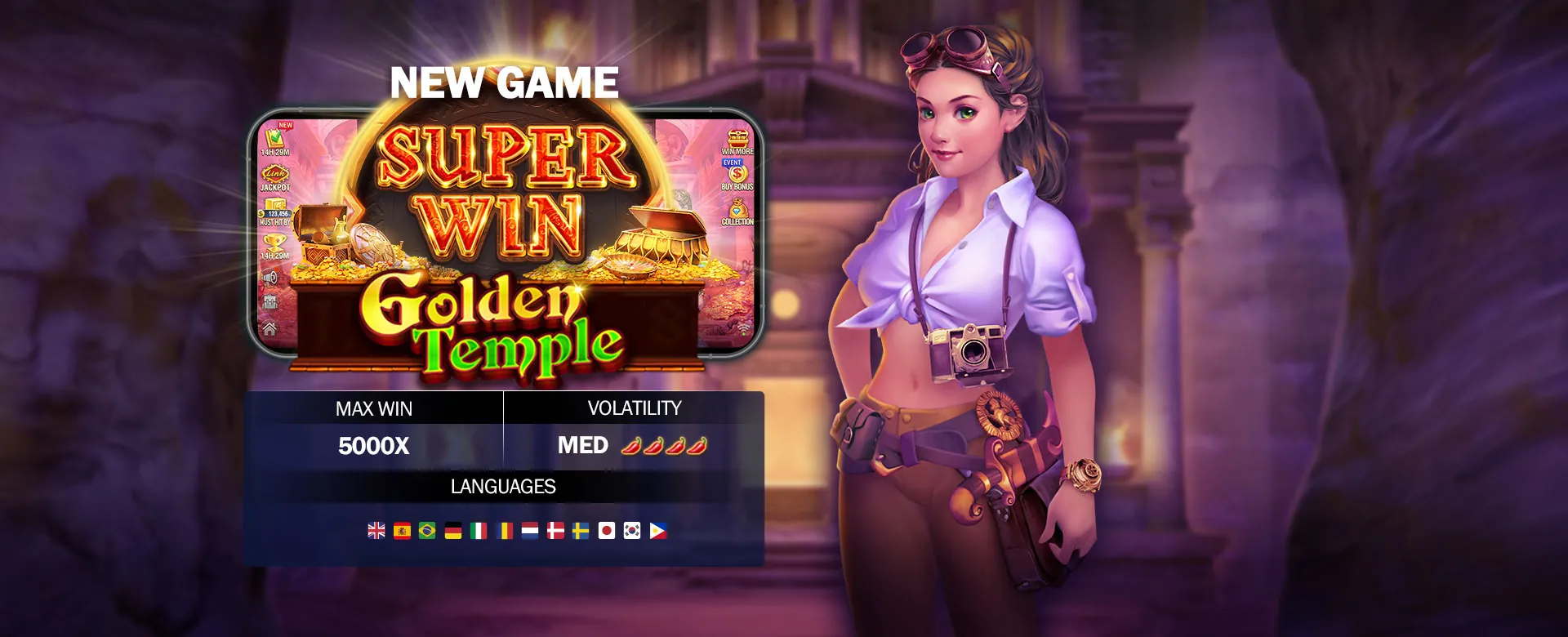Plus777 App Login Register screen on a mobile phone, displaying casino games